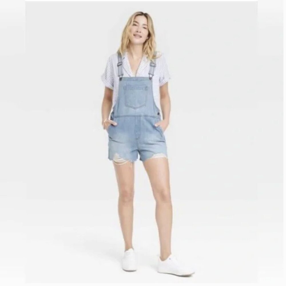 Universal Thread Blue Denim Romper